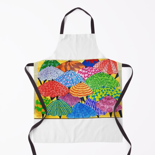 Item preview, different colored umbrellas on the beach designed and sold by Boshbosha.