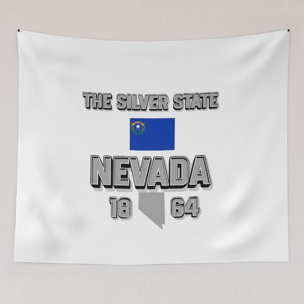 Item preview, Nevada State Pride: Flag, Admission Date, and Motto designed and sold by QuoteCanvas.TH.