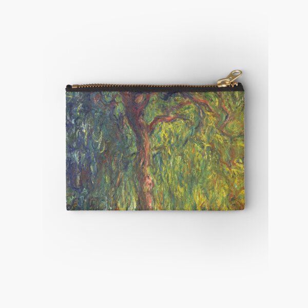 Item preview, Weeping Willow by Claude Monet: Lush Impressionist Garden Fine Art Print designed and sold by artofuniverse.