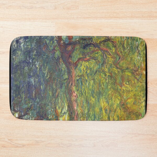 Item preview, Weeping Willow by Claude Monet: Lush Impressionist Garden Fine Art Print designed and sold by artofuniverse.