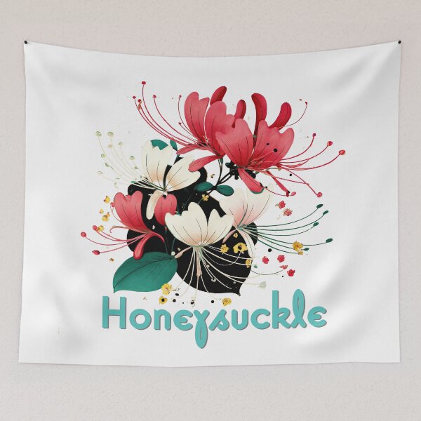 Item preview, Honeysuckle Radiance: Botanical Elegance in Bloom designed and sold by ForeverPrintsOK.