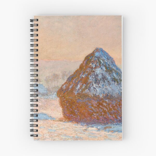 Item preview, Wheatstacks Snow Effect Morning by Claude Monet: Tranquil Winter Impressionist Poster designed and sold by artofuniverse.