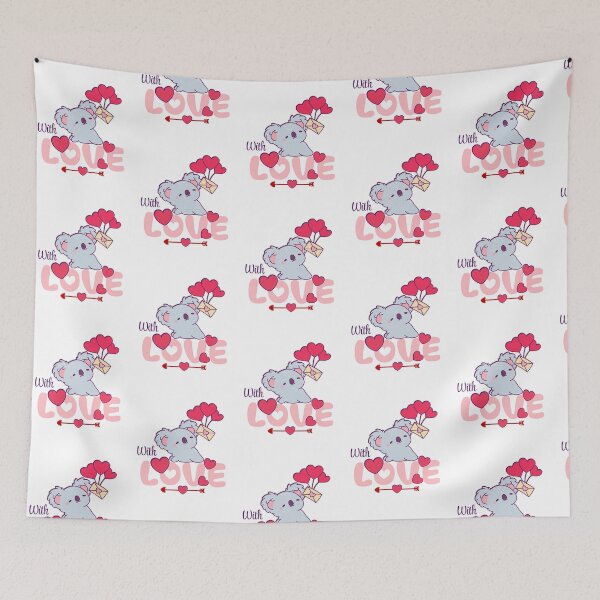 Item preview, Cute Koala Valantine Sticker with Love designed and sold by ChathuStrokes.