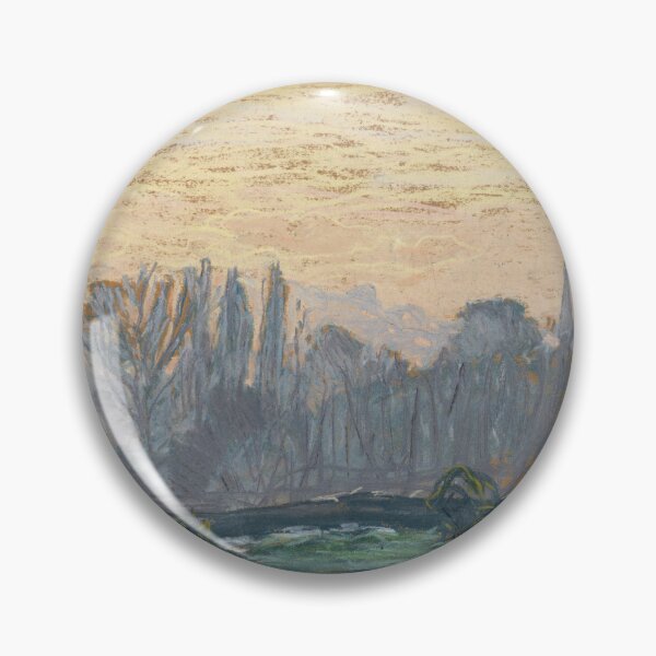 Item preview, Winter Landscape With Evening Sky by Claude Monet: Tranquil Impressionist Poster designed and sold by artofuniverse.