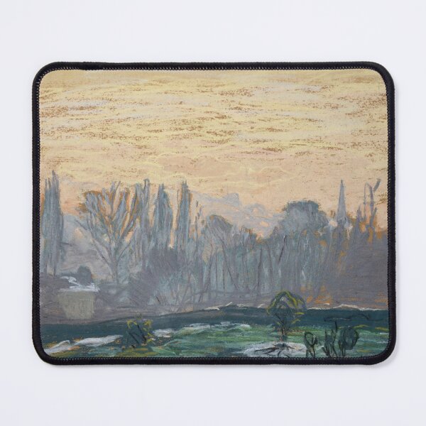 Item preview, Winter Landscape With Evening Sky by Claude Monet: Tranquil Impressionist Poster designed and sold by artofuniverse.