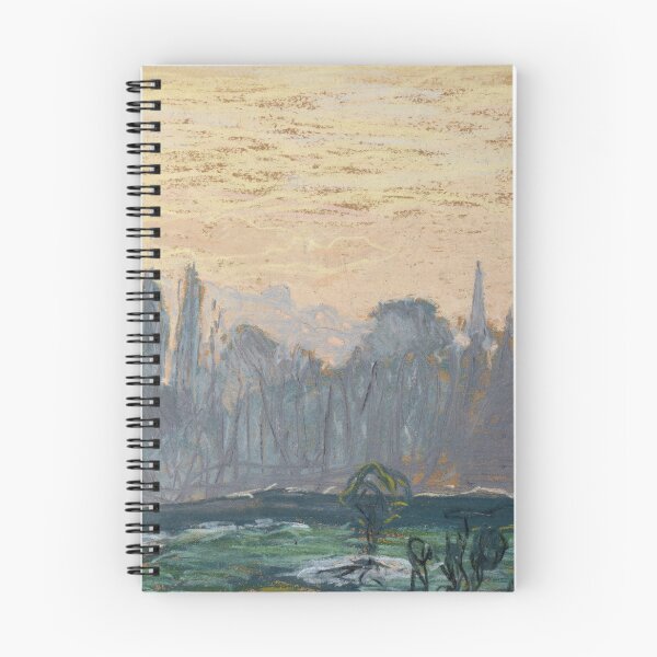Item preview, Winter Landscape With Evening Sky by Claude Monet: Tranquil Impressionist Poster designed and sold by artofuniverse.