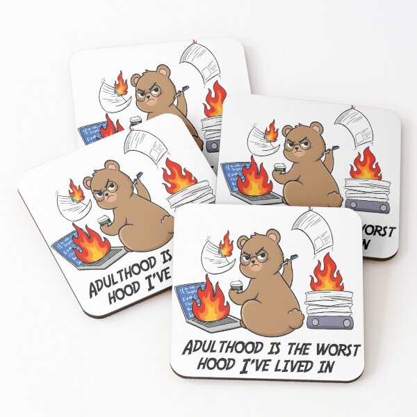 Item preview, Adulthood is the worst hood I've lived in designed and sold by TeddybearClub.