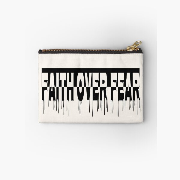Item preview, Faith Over Fear Minimal Christian Typography Bible Verse Design | black designed and sold by ZechJohnRB.