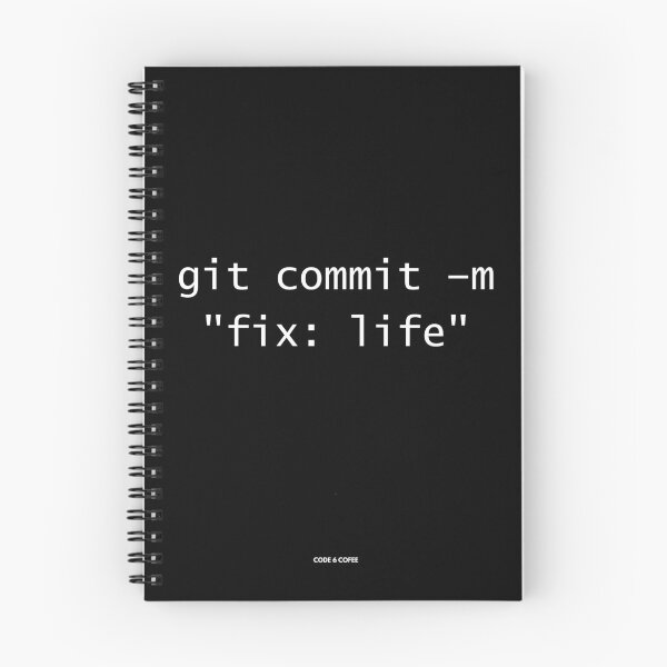 Item preview, git commit -m "fix: life" – Programmer Humor – Code 6 Coffee designed and sold by Code6Coffee.