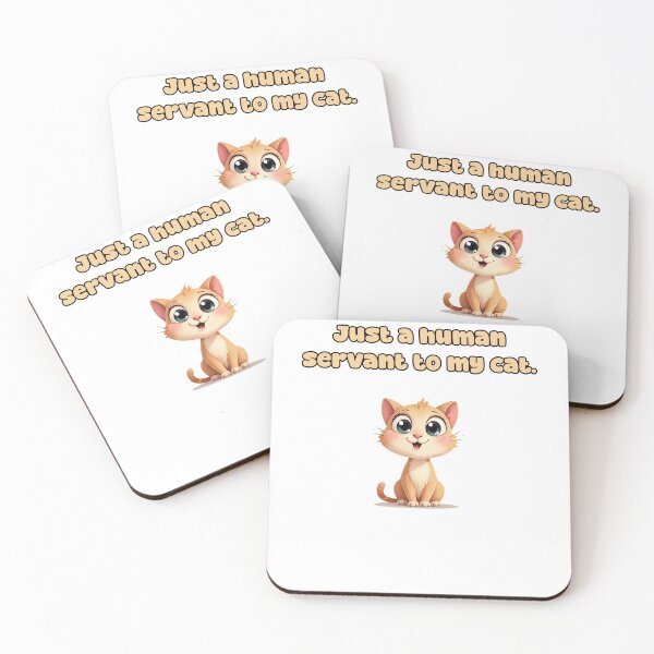 Item preview, Just a human servant to my cat. designed and sold by NatureUnleashed.
