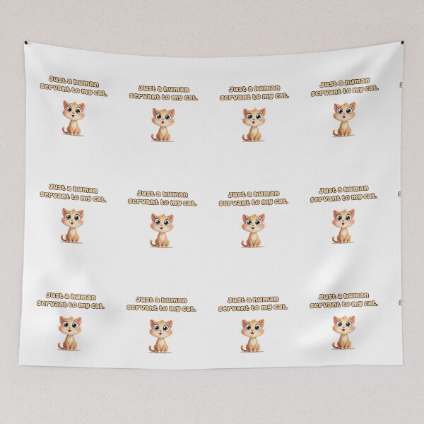 Item preview, Just a human servant to my cat. designed and sold by NatureUnleashed.