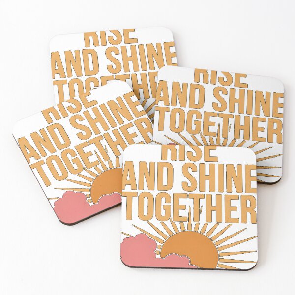 Item preview, Rise and Shine Together - Motivational Sunrise Quote designed and sold by ys96.