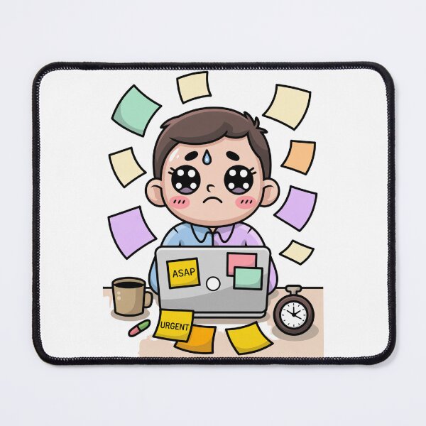 Item preview, Kawaii Office Worker on Deadline Day designed and sold by McVrax.