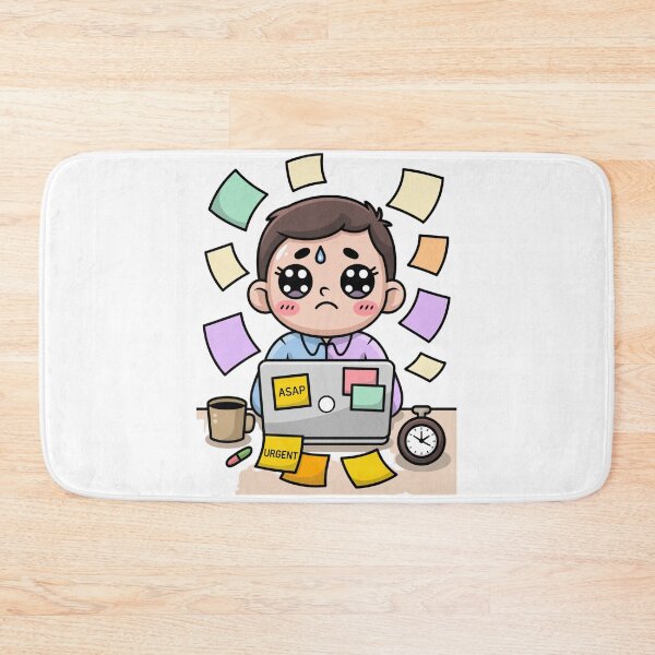 Item preview, Kawaii Office Worker on Deadline Day designed and sold by McVrax.