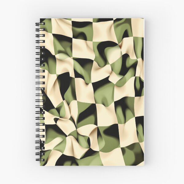 Aperçu de l'œuvre Damier ondulé 2.0 – Motif abstrait moderne avec fond transparent créée et vendue par MagicMicki.