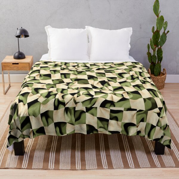 Item preview, Wavy Checkerboard 2.0 – Modern Abstract Pattern with Transparent Background designed and sold by MagicMicki.