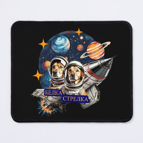 Item preview, Belka and Strelka Soviet Astronaut Dogs designed and sold by Ninon 888.