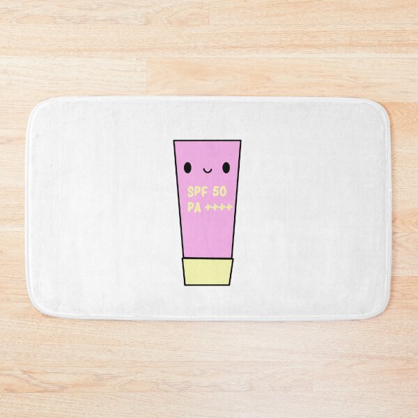 Item preview, Kawaii Pink and Yellow Sunscreen Cute Summer Skincare Illustration designed and sold by mariekawaii.