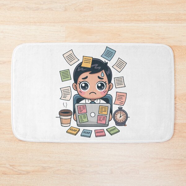 Item preview, Kawaii Office Worker on Deadline Day designed and sold by McVrax.