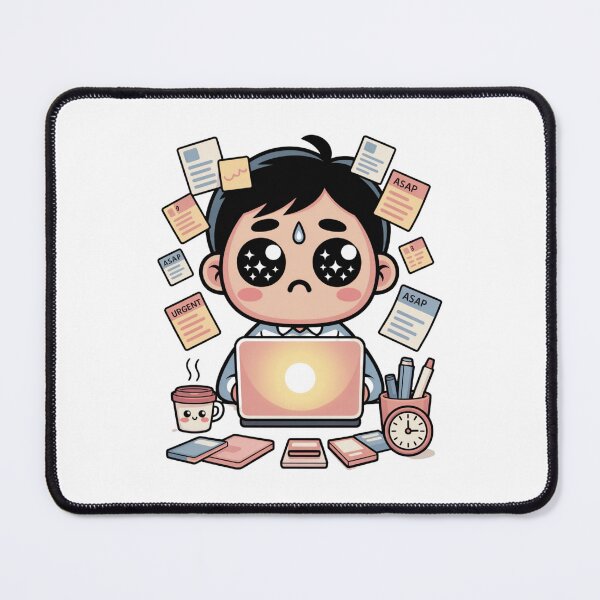 Item preview, Kawaii Office Worker on Deadline Day designed and sold by McVrax.