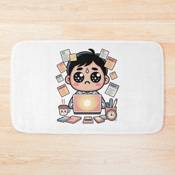 Item preview, Kawaii Office Worker on Deadline Day designed and sold by McVrax.