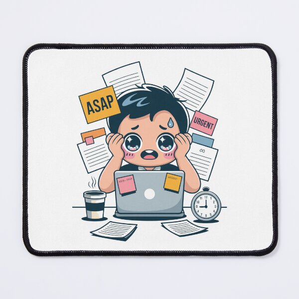 Item preview, Kawaii Office Worker on Deadline Day designed and sold by McVrax.
