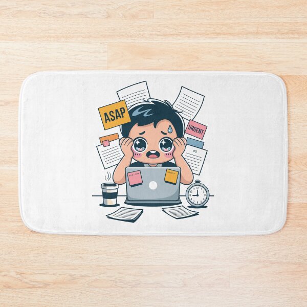 Item preview, Kawaii Office Worker on Deadline Day designed and sold by McVrax.