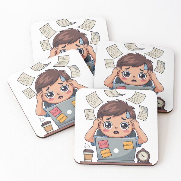 Item preview,  Kawaii Office Worker on Deadline Day designed and sold by McVrax.