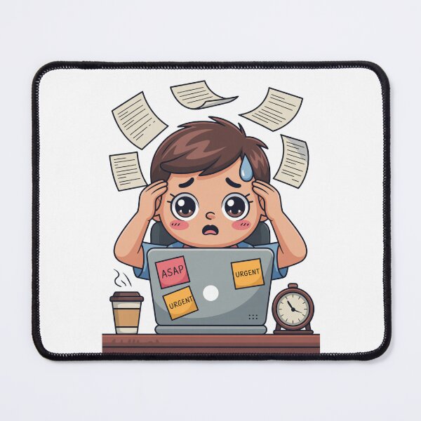Item preview, Kawaii Office Worker on Deadline Day designed and sold by McVrax.