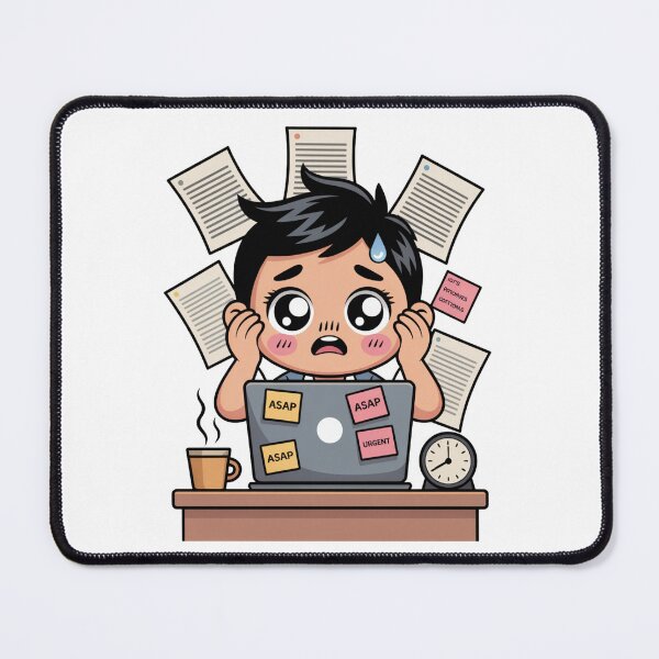 Item preview, Kawaii Office Worker on Deadline Day designed and sold by McVrax.