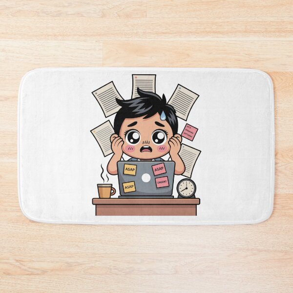Item preview, Kawaii Office Worker on Deadline Day designed and sold by McVrax.