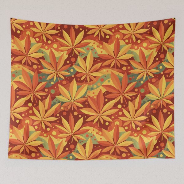 Item preview, Retro Weed Pattern designed and sold by AIEverything.