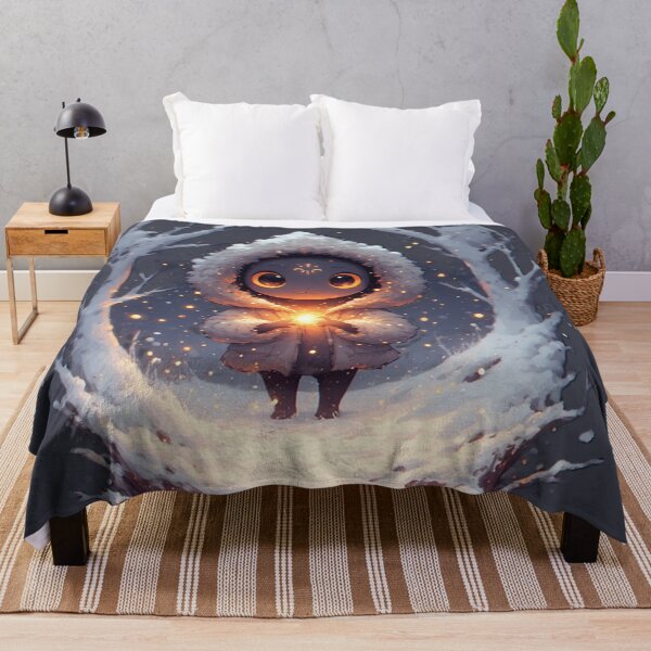 Item preview, Winter Light Guardian – Cozy Fantasy Character in Snowy Forest by NegarTv Designs designed and sold by NegarTv Designs.