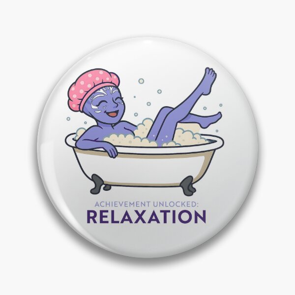 Item preview, Achievement Unlocked: Relaxation – Asari Gamer Bath Illustration designed and sold by The Asari Gamer.