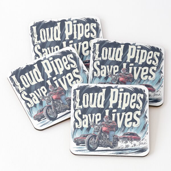 Item preview, Loud Pipes Save Lives designed and sold by Wrenchmark.