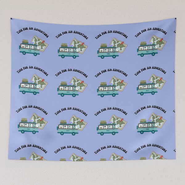 Item preview, Time For An Adventure TShirt Prints Wall Art Stickers Map Journey Road Trip Magnet Card Home Decoration Hat Gift Redbubble Shop designed and sold by Saritas Boutique Shop.