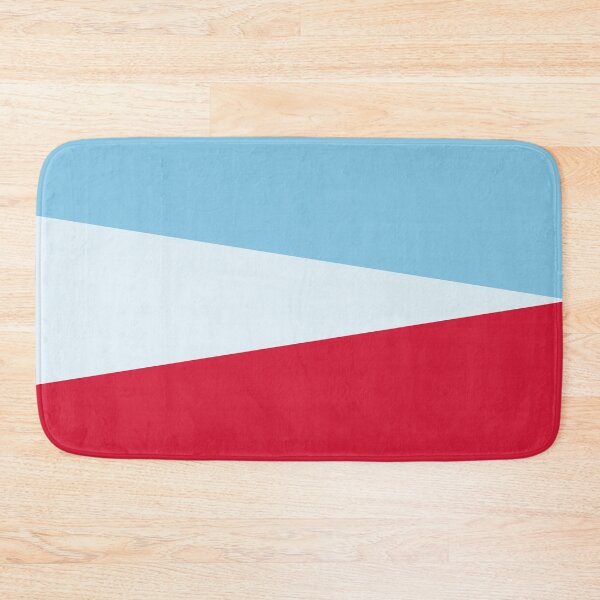 Item preview, RED, BABY BLUE and PALE BLUE GEOMETRIC DESIGN PRINT designed and sold by RachelMacht.