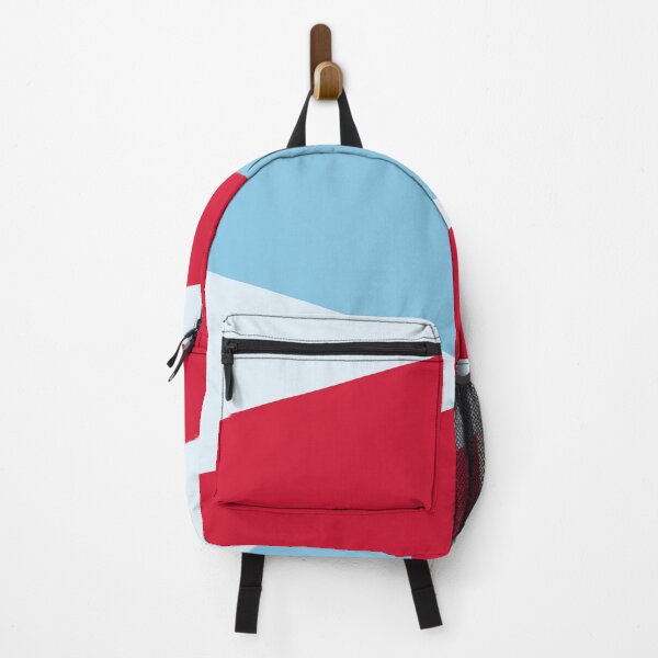 Item preview, RED, BABY BLUE and PALE BLUE GEOMETRIC DESIGN PRINT designed and sold by RachelMacht.
