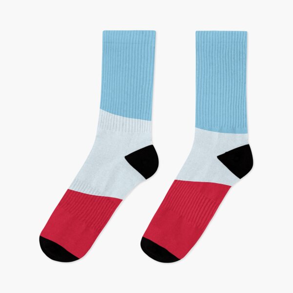 Item preview, RED, BABY BLUE and PALE BLUE GEOMETRIC DESIGN PRINT designed and sold by RachelMacht.