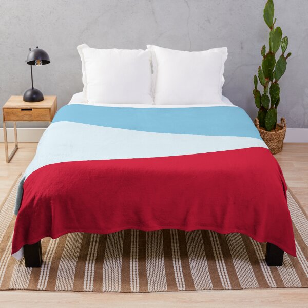 Item preview, RED, BABY BLUE and PALE BLUE GEOMETRIC DESIGN PRINT designed and sold by RachelMacht.