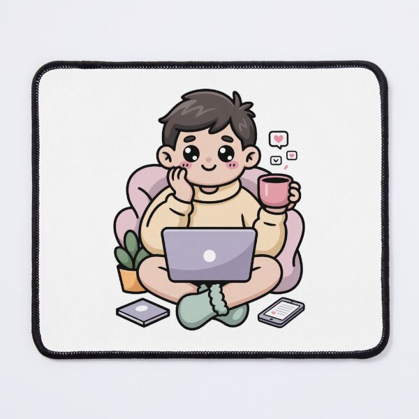 Item preview, Kawaii Remote Worker Cozy Day designed and sold by McVrax.