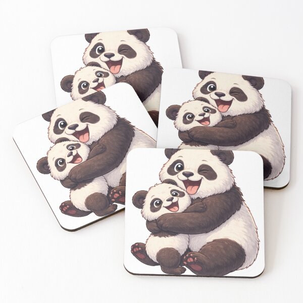 Item preview, Happy Panda Hug – Cute Animal Sticker designed and sold by OndrejsDesign.