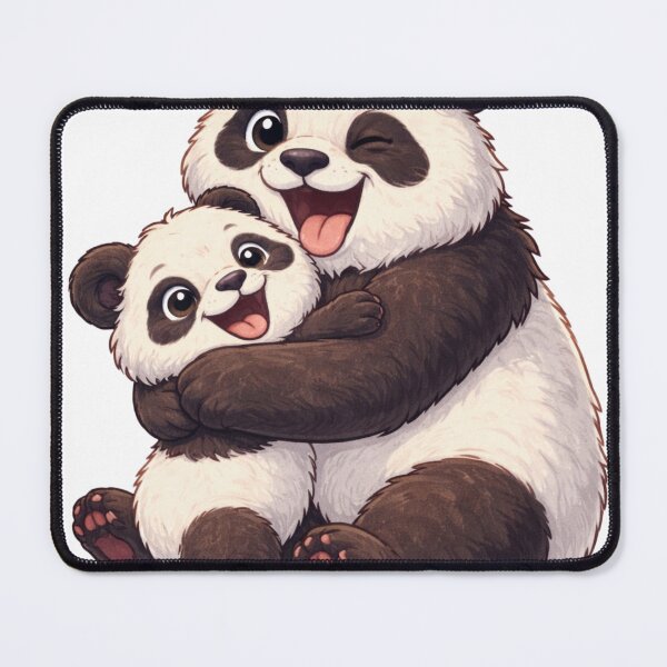 Item preview, Happy Panda Hug – Cute Animal Sticker designed and sold by OndrejsDesign.