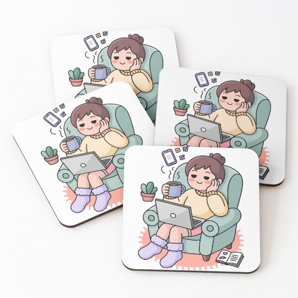 Item preview, Kawaii Remote Worker Cozy Day designed and sold by McVrax.