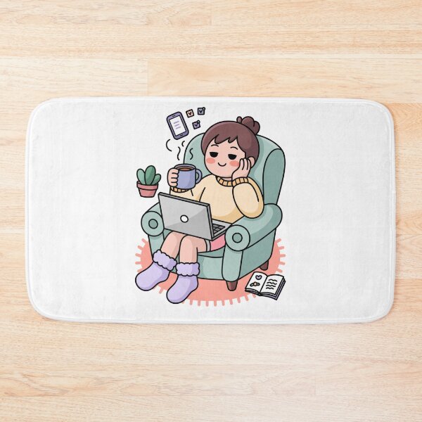 Item preview, Kawaii Remote Worker Cozy Day designed and sold by McVrax.