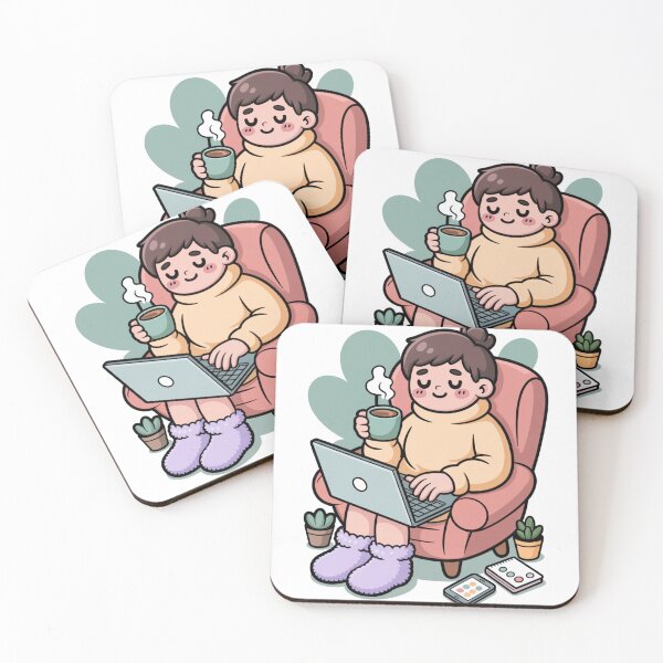 Item preview, Kawaii Remote Worker Cozy Day designed and sold by McVrax.