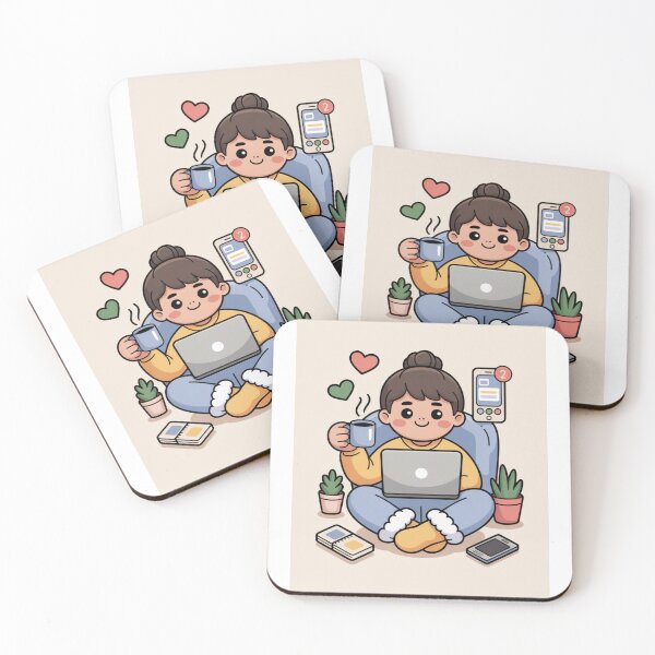 Item preview, Kawaii Remote Worker Cozy Day designed and sold by McVrax.