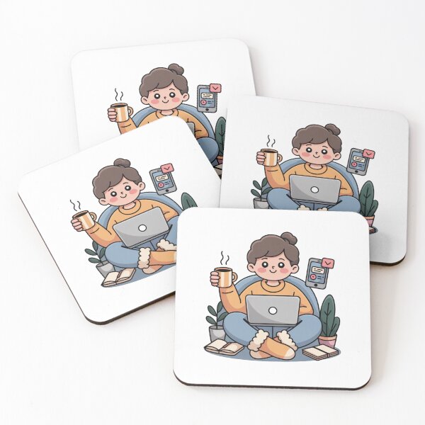 Item preview, Kawaii Remote Worker Cozy Day designed and sold by McVrax.