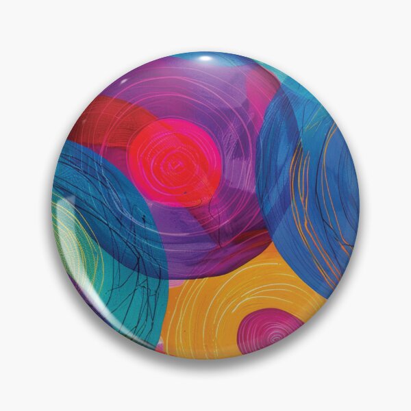 Item preview, Vibrant Overlapping Circles with Rhythmic Spirals designed and sold by DGtaLrtcom.