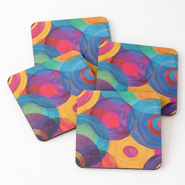 Item preview, Vibrant Overlapping Circles with Rhythmic Spirals designed and sold by DGtaLrtcom.